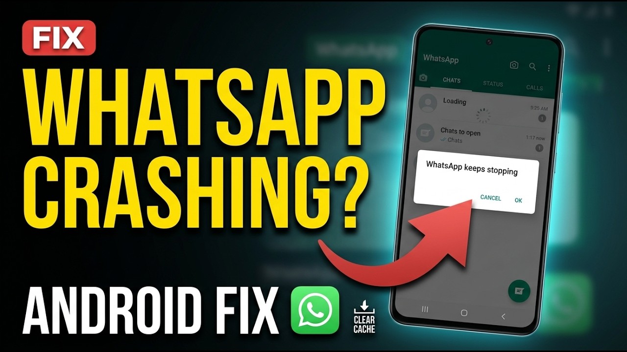 Fix WhatsApp Crashing on Android in 2026 | Step-by-Step Guide
