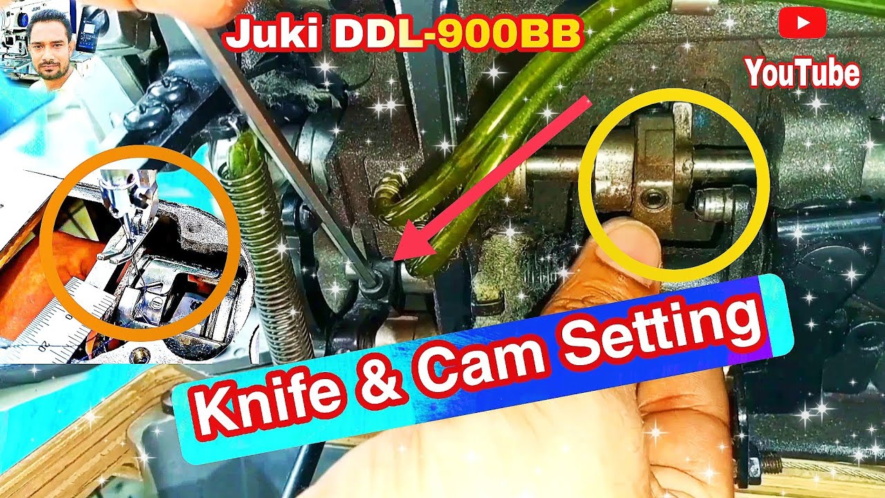 Juki DDL-900B LockStitch Sewing Machine Knife And Cam Settings