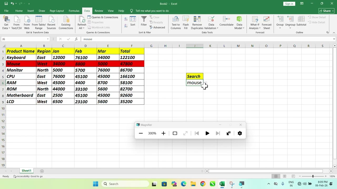 Excel में लिस्ट (List) बनाना