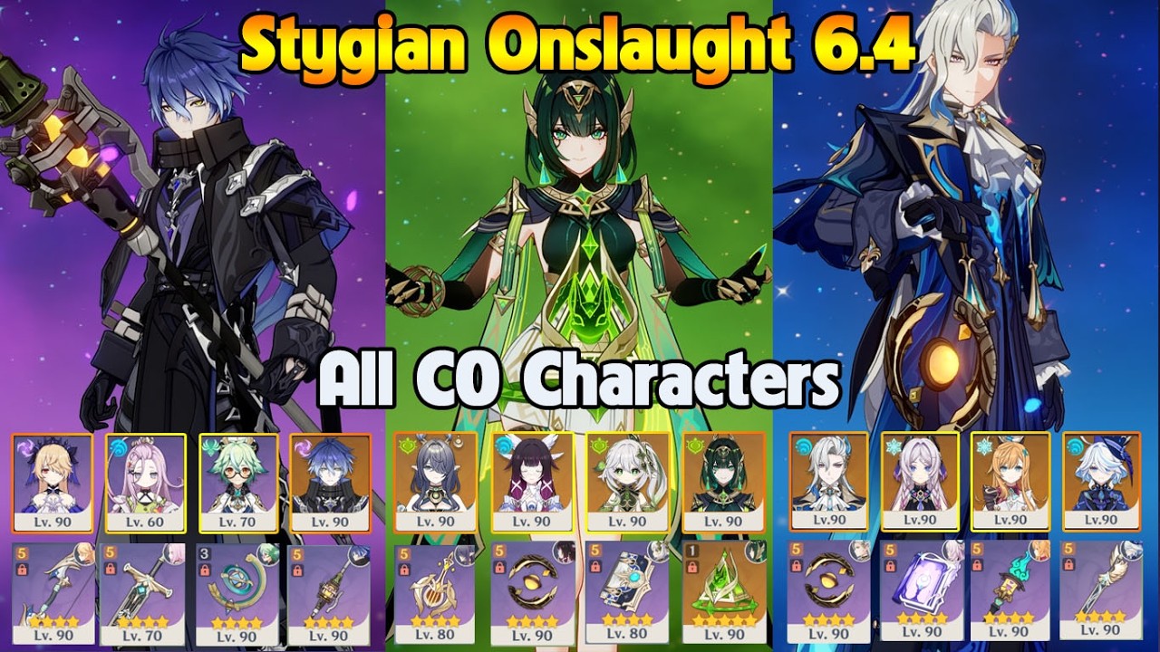 Stygian Onslaught 6.4 Fearless All C0 Flins - Nefer - Neuvillette