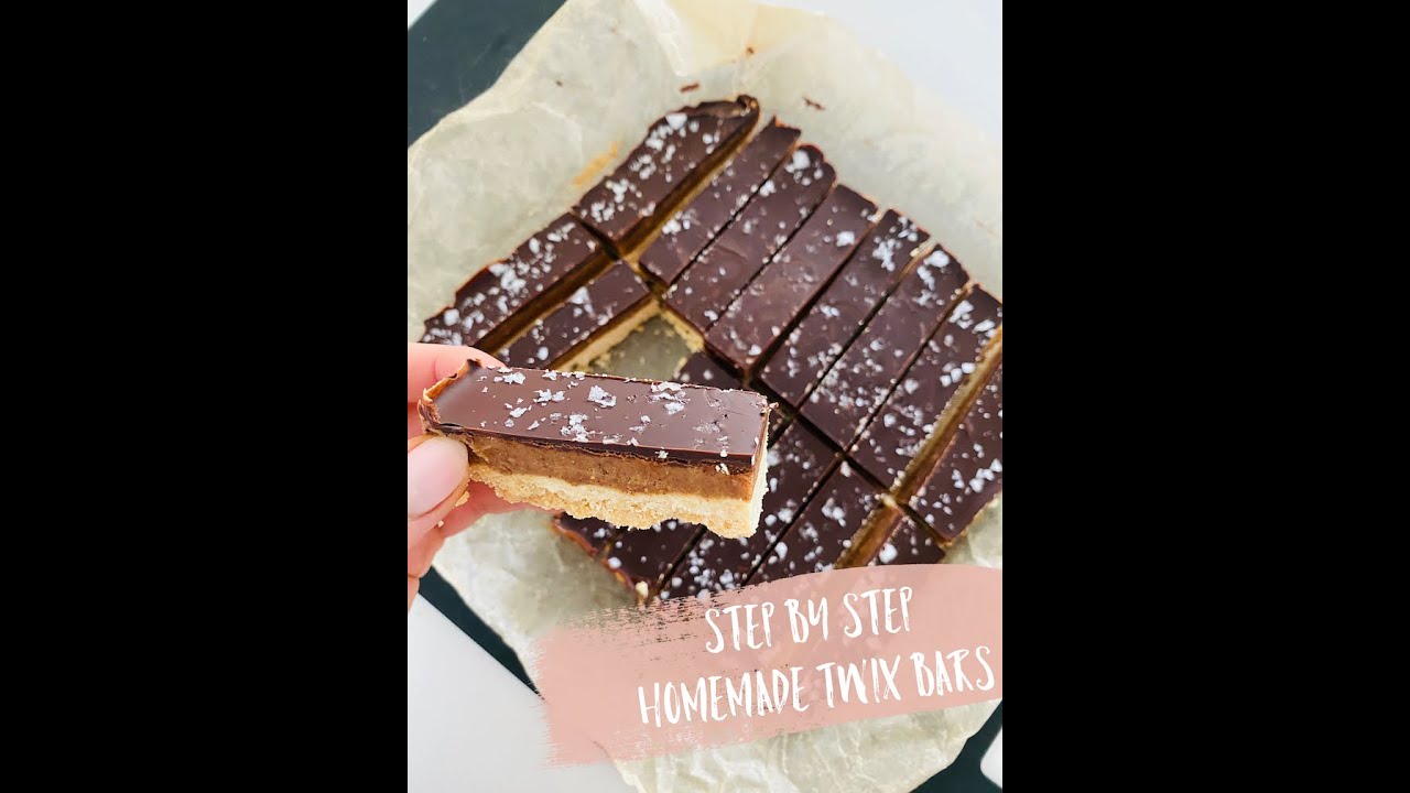 STEP BY STEP HOMEMADE TWIX BARS