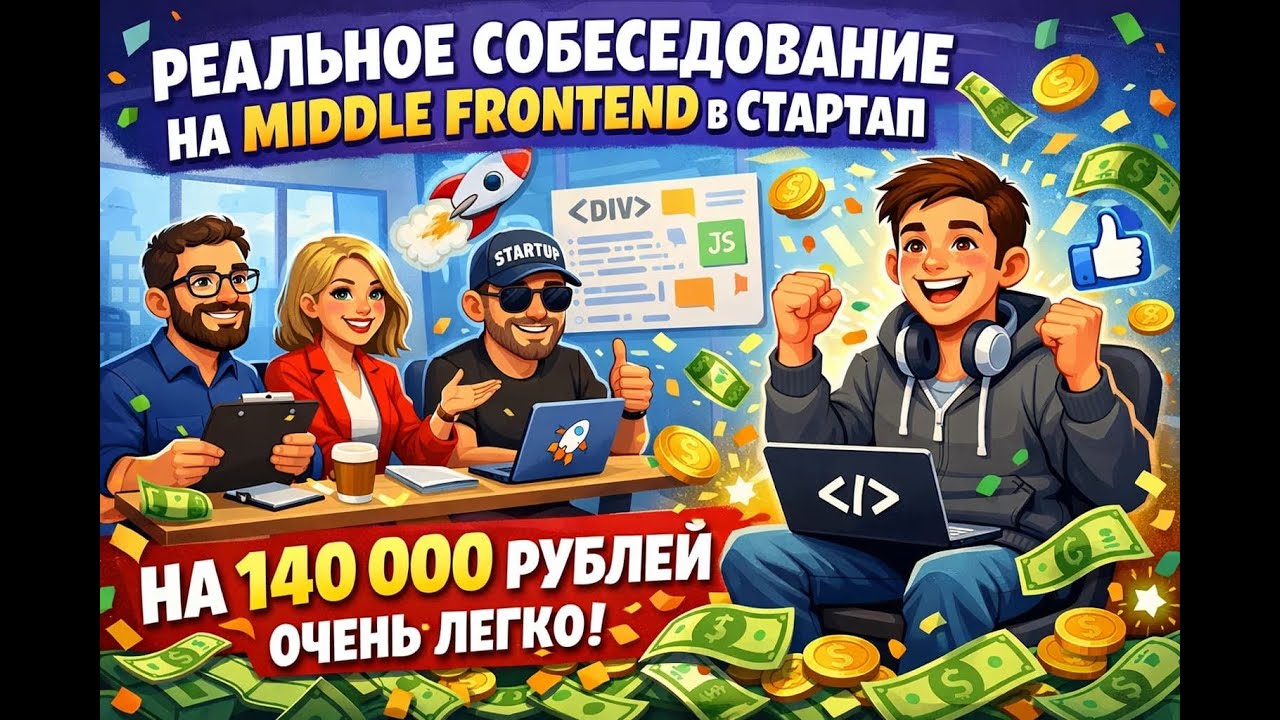 РЕАЛЬНОЕ СОБЕСЕДОВАНИЕ НА MIDDLE FRONTEND РАЗРАБОТЧИКА (СУПЕР ЛЕГКИЙ СОБЕС)