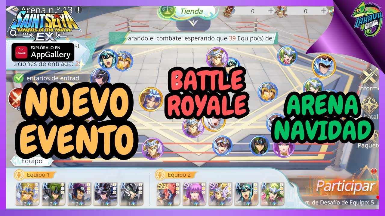 NO Te Piedas Nueva ARENA Evento de NAVIDAD PVP con Buenas Recompensas Saint Seiya EX