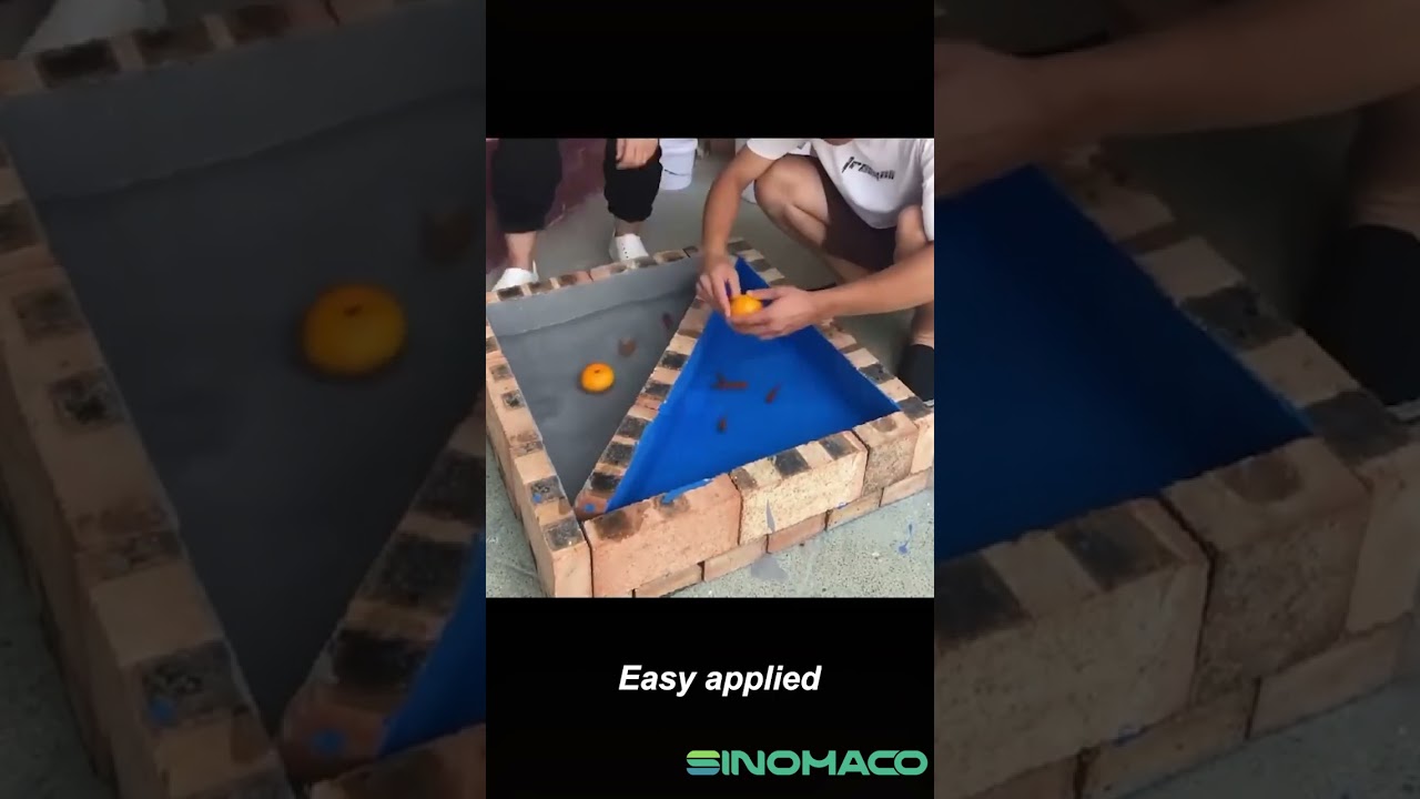 Waterproofing test of silicone waterproof coating #siliconecoating #waterproofingcoating