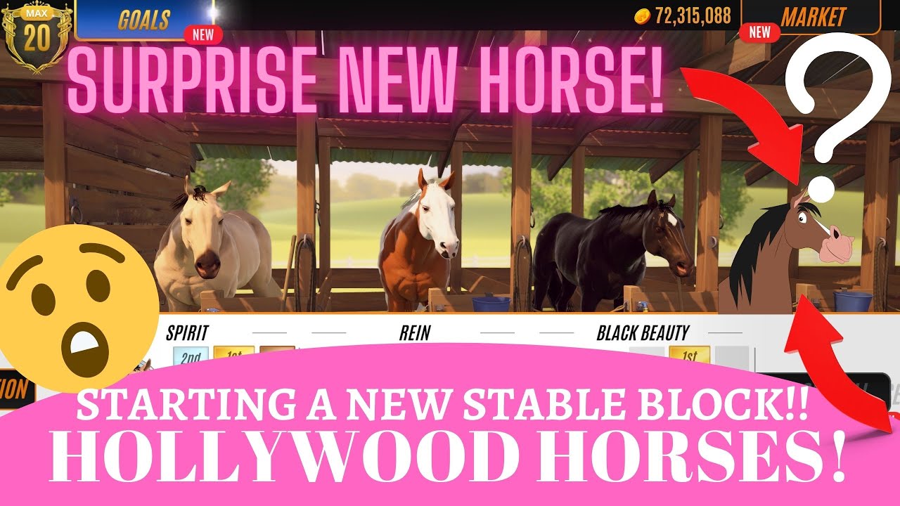 A fresh NEW stable full of... HOLLYWOOD horses?! New famous horse joins the stables! Rival Stars