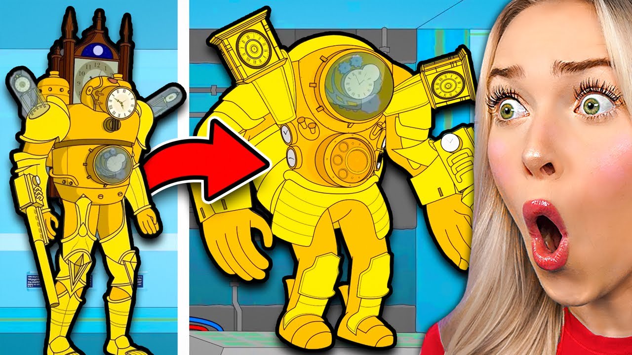 TITAN CLOCK MAN 2.0 СУПЕР ОБНОВЛЕНИЕ! Реакция на мультфильмы о туалетах Skibidi