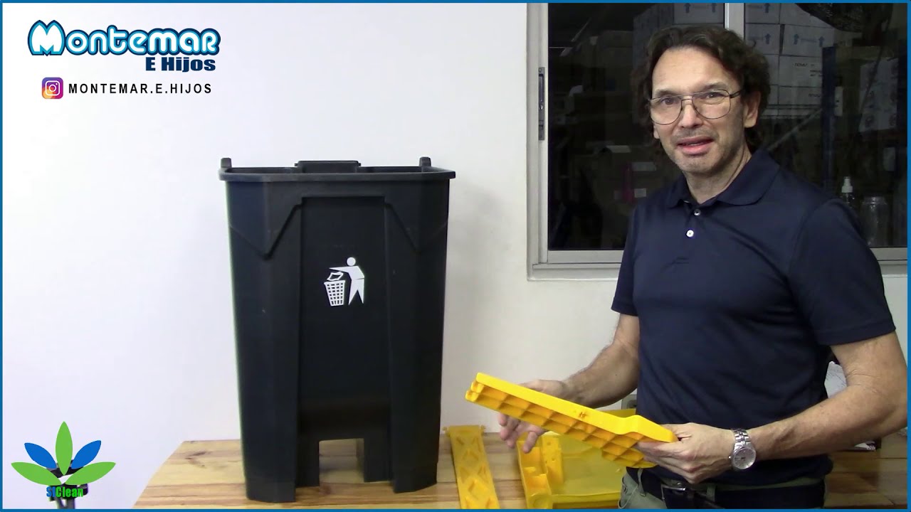 Tutorial ensamble cesto para basura con pedal 21 galones 