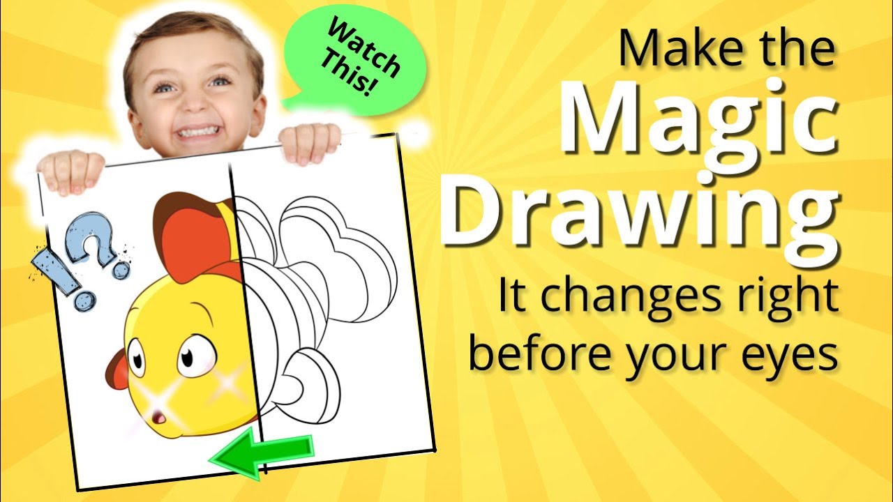 Magic Drawing Instantly Transforms! - Easy Magic Trick (DIY) for Beginners & Kids