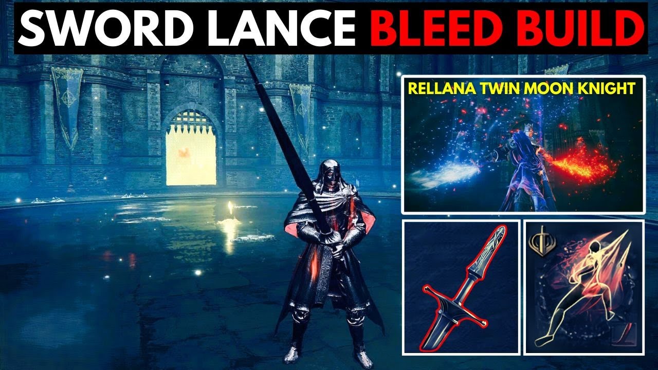Sword Lance Bleed Build  vs Rellana Twin Moon Knight OST NG+