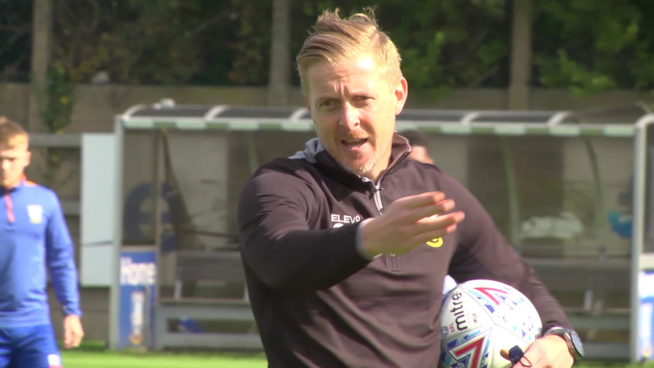 INSIDE TRAINING: Garry Monk preparing his side for the trip to Huddersfield