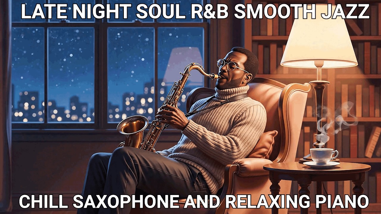 LATE NIGHT SMOOTH SOUL R&B SMOOTH JAZZ -  CHILL SAXOPHONE & RELAXING PIANO