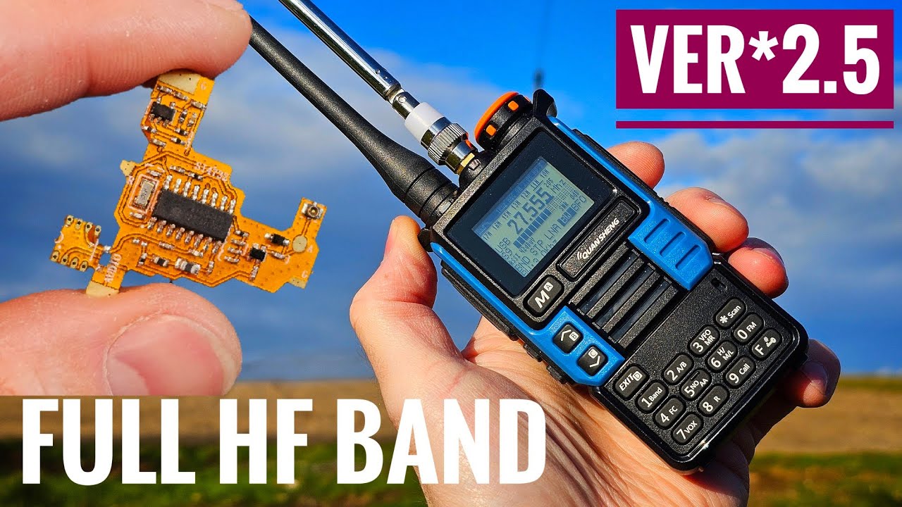 ‼️СУПЕР ПРОСТАЯ‼️Версия 2.5, модификация полного КВ диапазона Quansheng UV-K5(99)