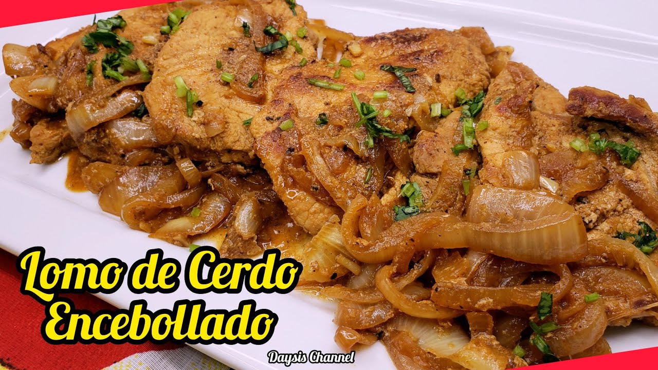 🔴LOMO DE CERDO ENCEBOLLADO con un toque de  CERVEZA| Riquísimo.