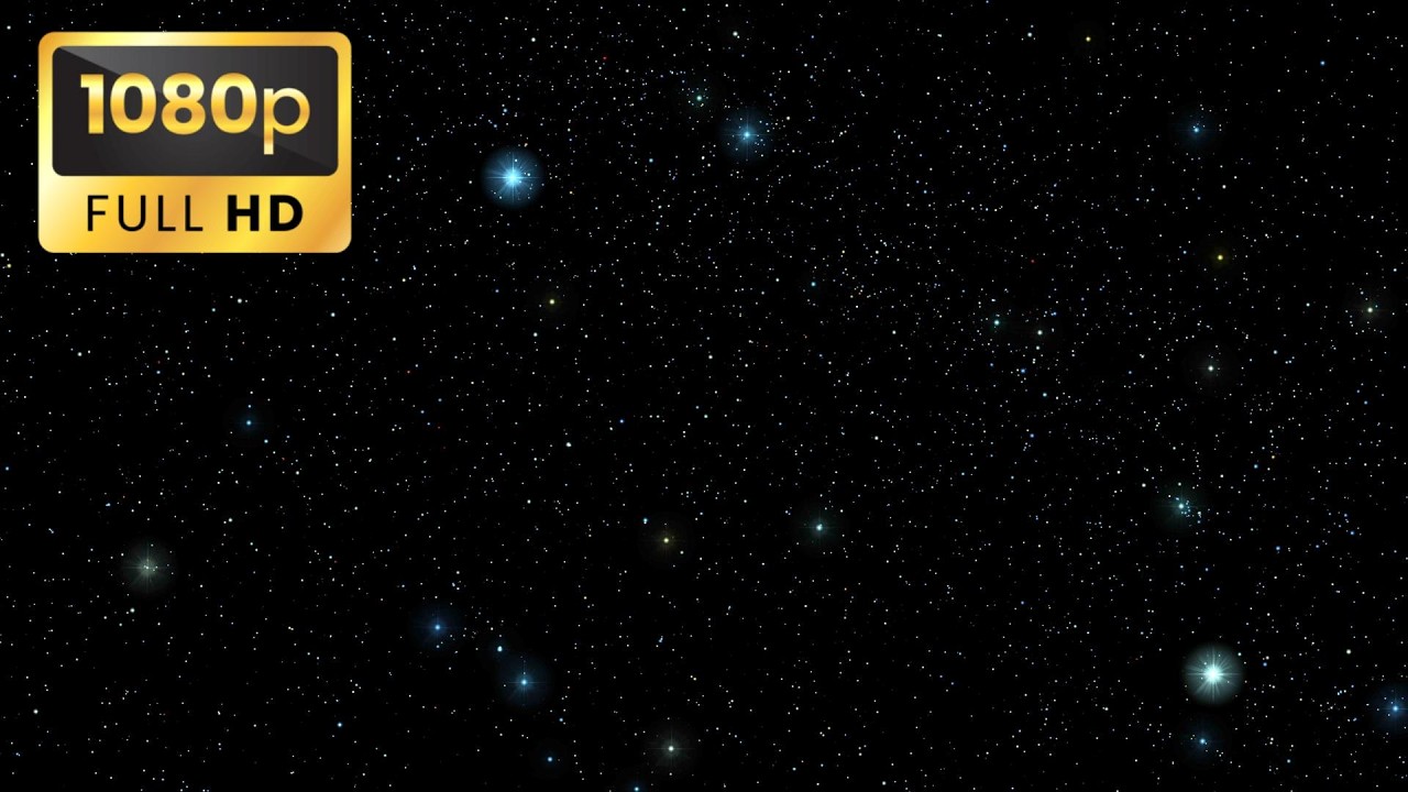 Fondo animado de una noche estrellada con música ambiental calidad HD