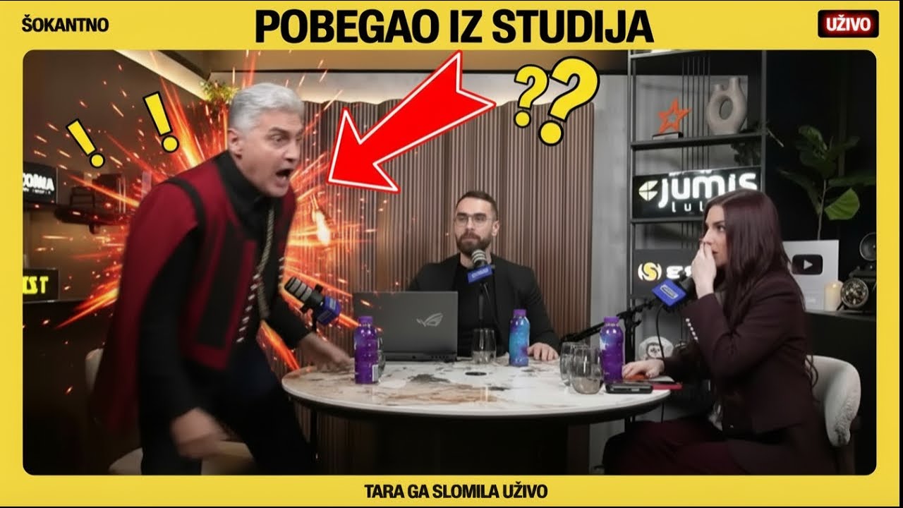 TARA SIMOV vs MIROLJUB PETROVIĆ – SKANDAL UŽIVO, Miroljub NAPUSTIO EMISIJU!