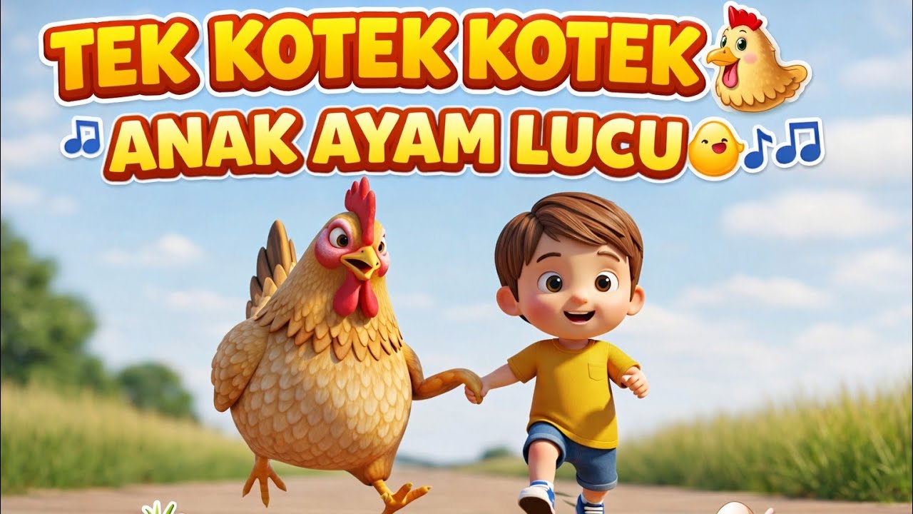 Tek Kotek Kotek Anak Ayam 🐔🐥 | Lagu Anak Ceria & Lucu Terbaru 🎶