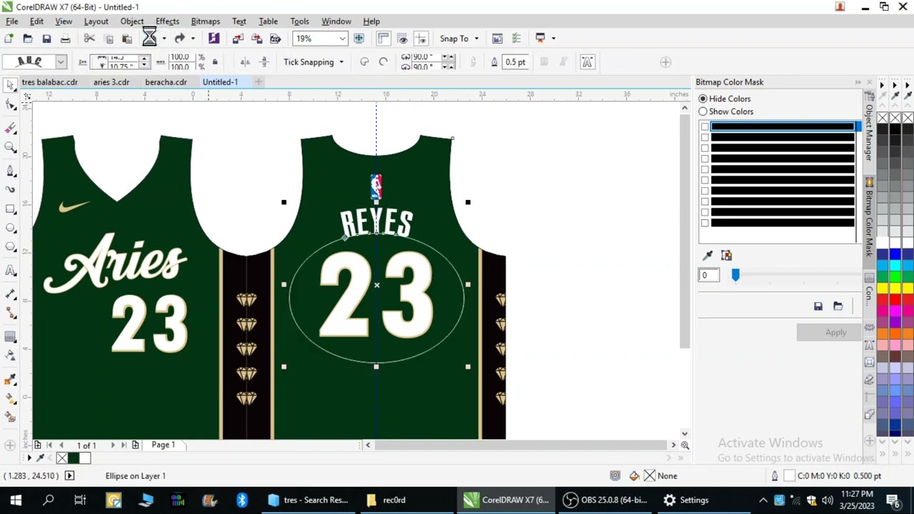 How to Create a Curve Name on Jersey | Full Sublimation Printing | Corel Draw Tutorial