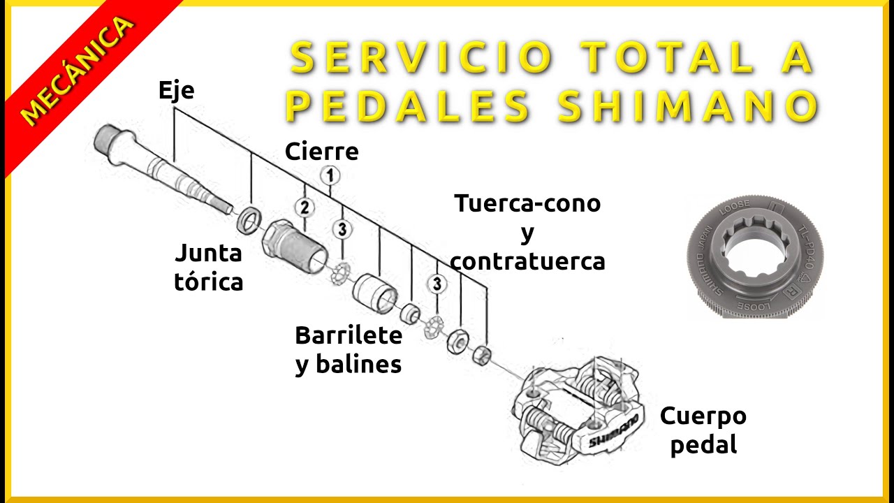 Con una herramienta barata dejo como nuevos mis pedales Shimano-Overhaul shimano pedals