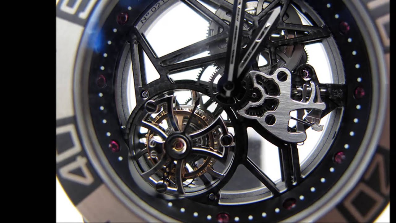 Roger Dubuis Easy Diver Tourbillon Skeleton in Titanium TOURBIDIVER Ref# SED48-02SQ-71-00/S9000/A1