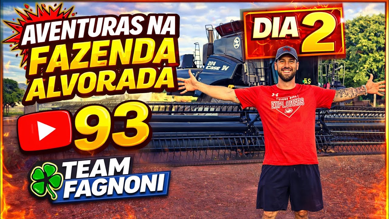 SEGUNDO DIA NA FAZENDA ALVORADA 🌾 | NOVAS EXPERIÊNCIAS DO TEAM FAGNOni 93👊👀