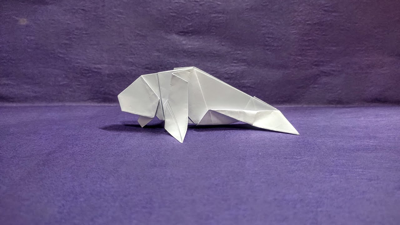 How To Make a paper Origami Dugong Easy step by step