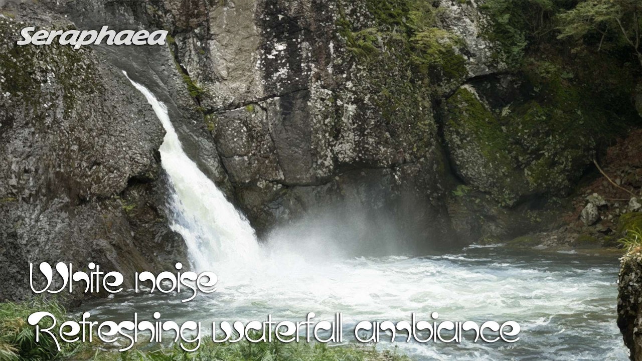 Cascading waterfall deep in nature calming ASMR #korea