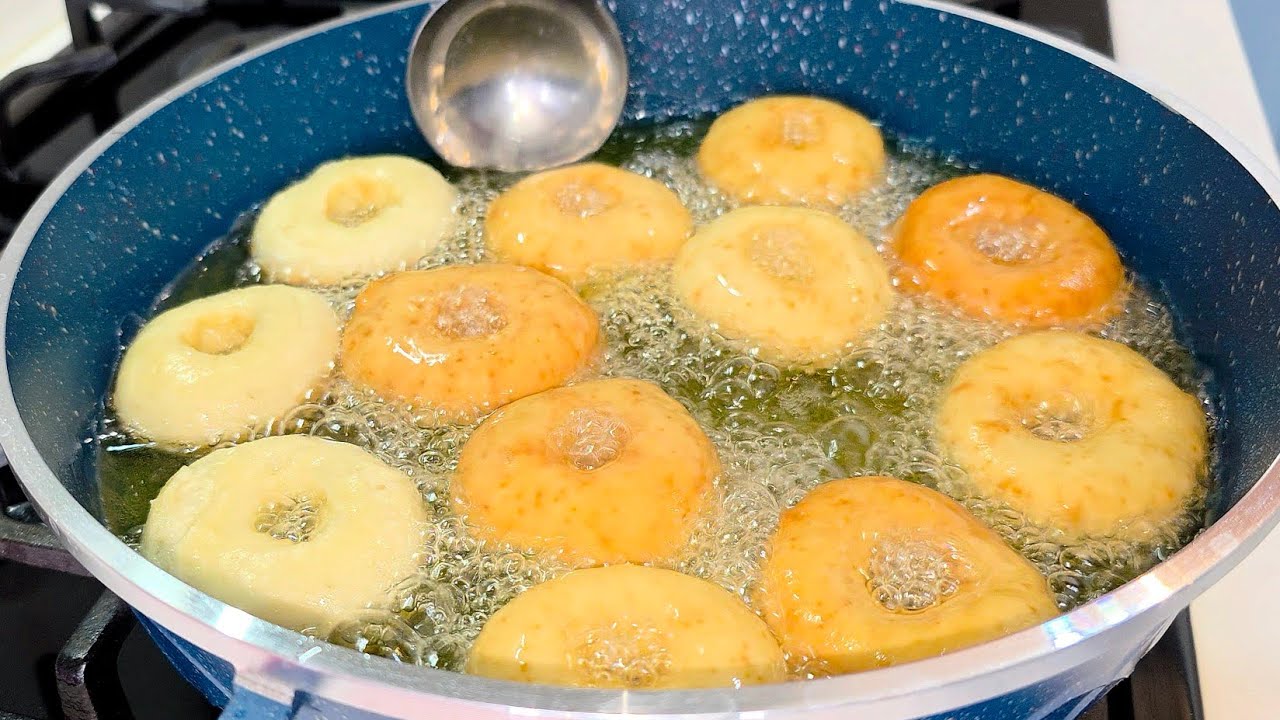 Mayasız , yağ çəkməyən  , qabardıqca qabaran Ponçik resepti  #poçik#pişi#şirinpirojki