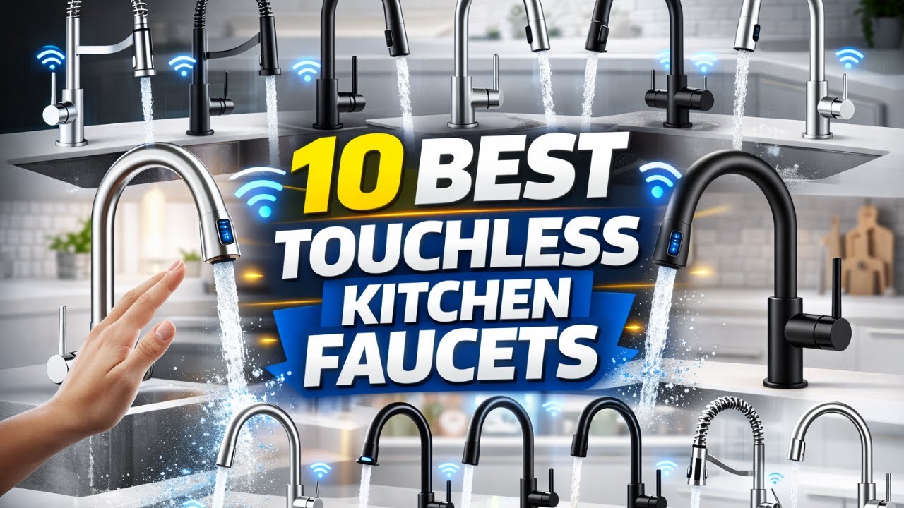 10 Best Touchless Kitchen Faucets  | Smart Motion Sensor Faucets for Home & Kitchen