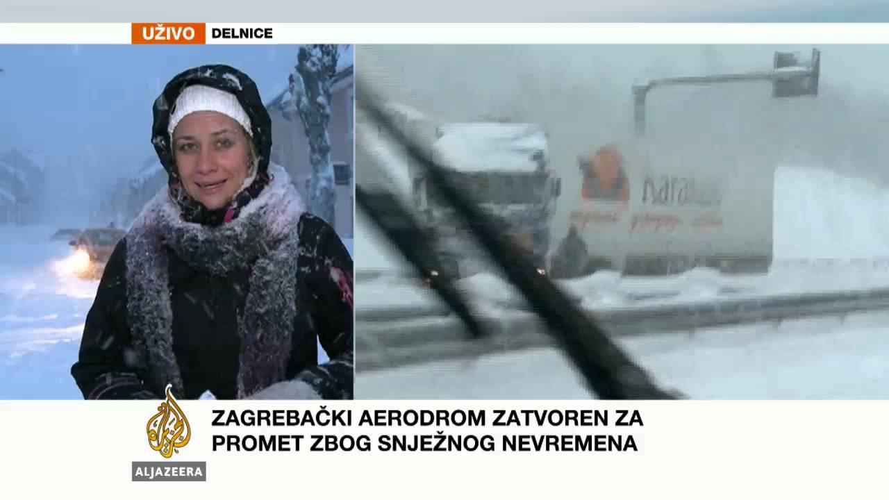 Ivana Brkić o snježnom nevremenu u Hrvatskoj - Al Jazeera Balkans