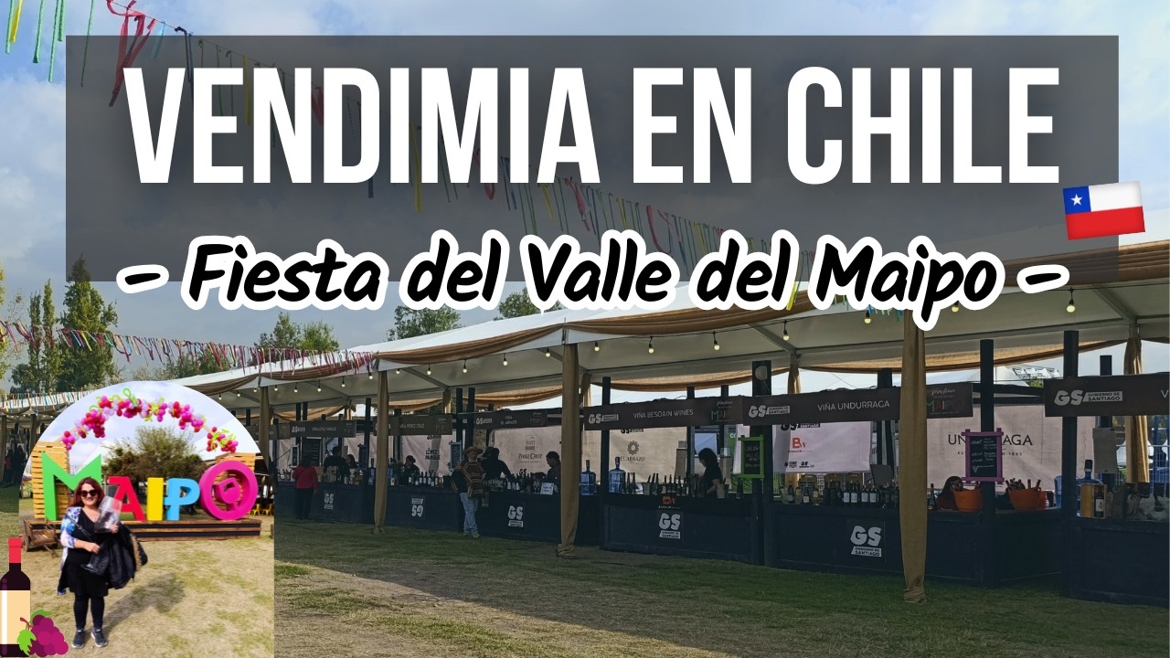 FIESTA DE LA VENDIMIA 🍷 en Chile | Probando vinos del VALLE DEL MAIPO | Santiago 2025