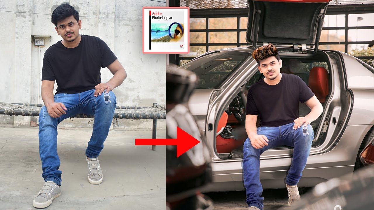 How to Change Background in Photoshop 7.0 in Hindi / Urdu