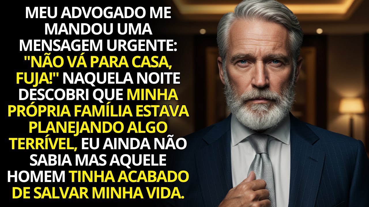 Meu advogado me mandou uma mensagem: &ldquo;N&atilde;o v&aacute; para casa, fuja!.&ldquo; Naquela noite eu descobri o motivo&hellip;