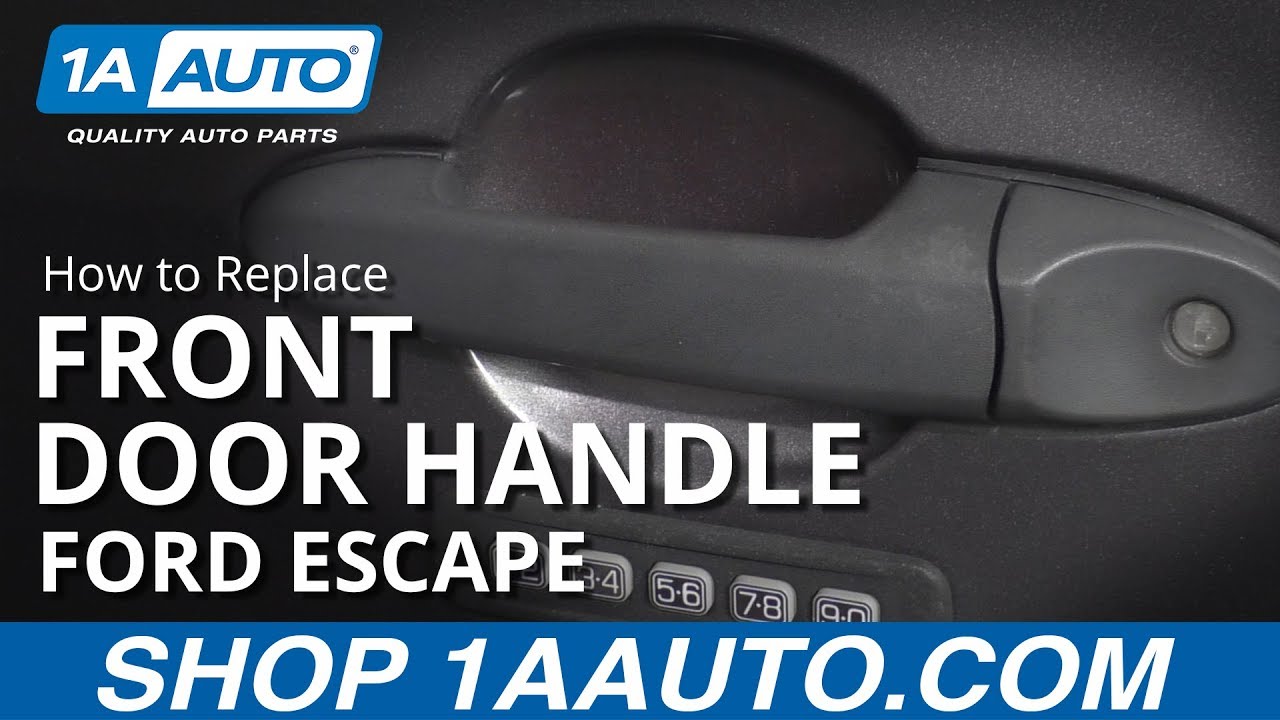 Как заменить переднюю наружную ручку двери Ford Escape 01-12