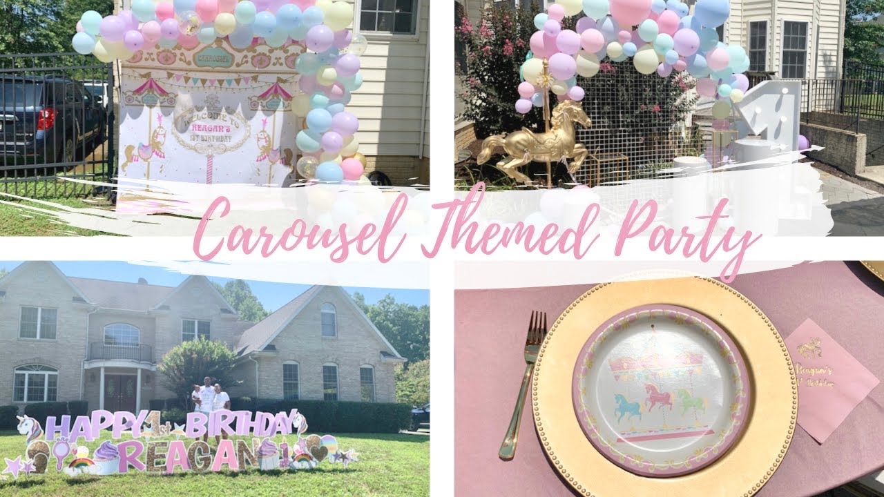 DIY LUXURY CAROUSEL BIRTHDAY PARTY! 🎠🎈🎉🎂🎊