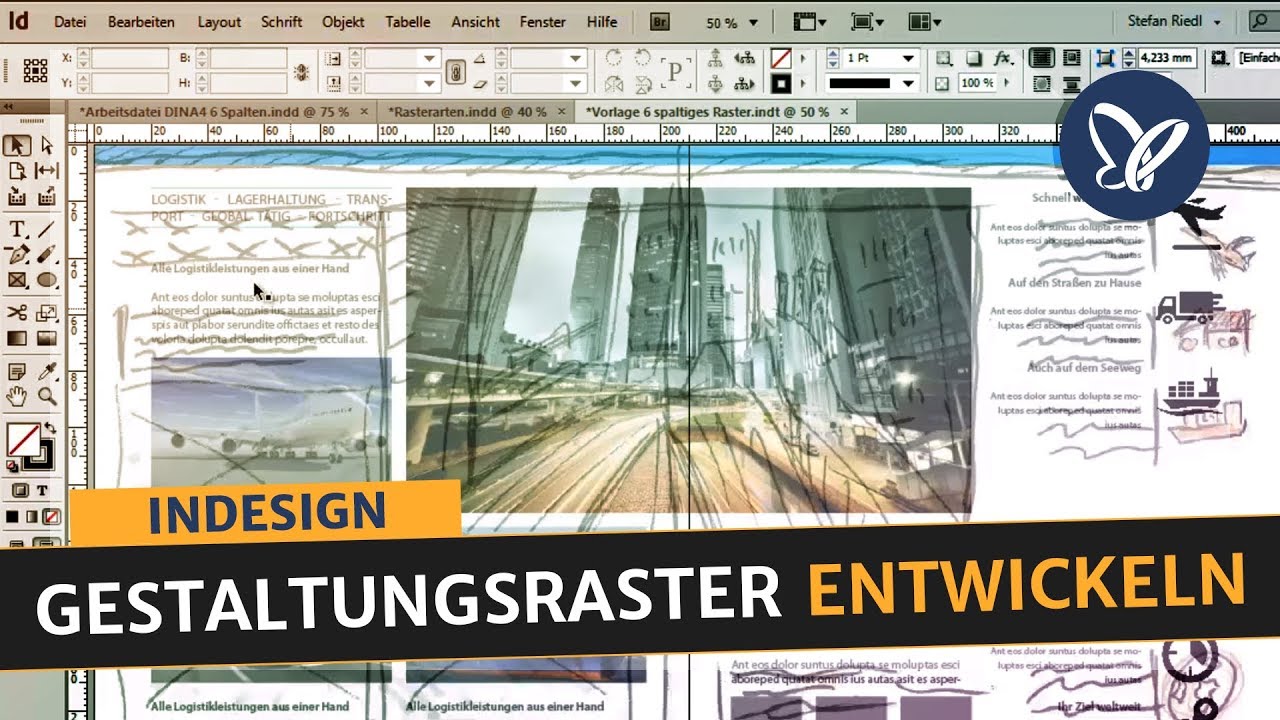 InDesign Tutorial: Gestaltungsraster entwickeln, Satzspiegel aufbauen, Folder erstellen