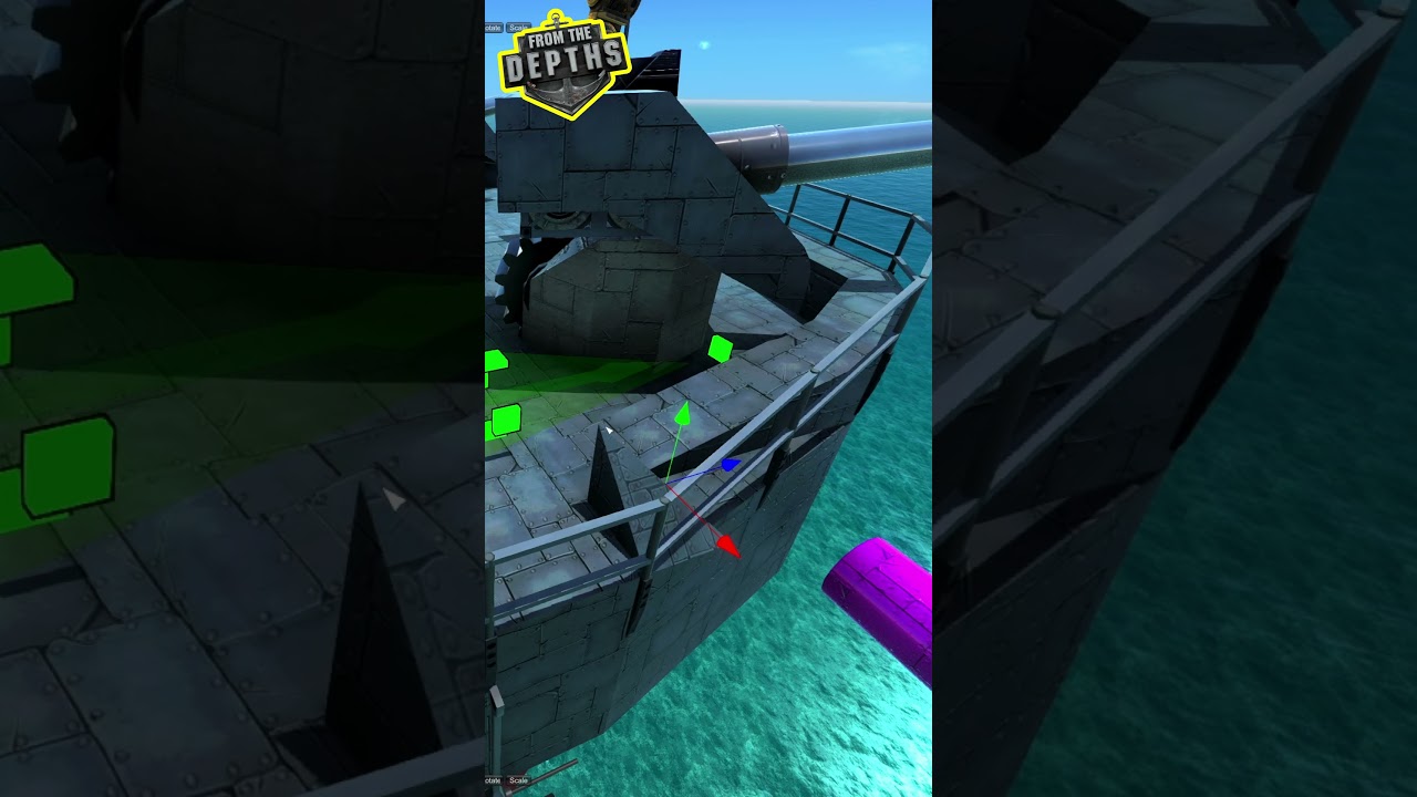 How to make impossible shapes smooth in From the Depths: Advanced Deco Tip 1 #shorts #fromthedepths