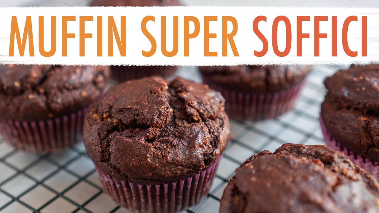 MUFFIN AL CIOCCOLATO MORBIDI E SOFFICI SENZA UOVA E SENZA BURRO | Elefanteveg