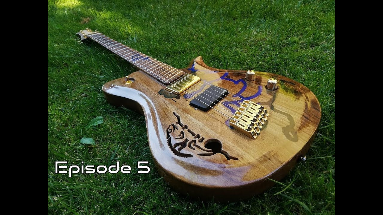 Making a custom fanned fret semi-hollow body guitar - Episode 5 - Sound demo