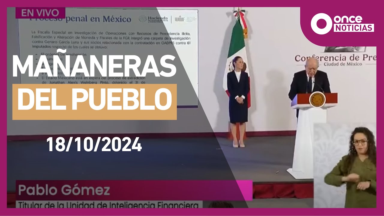 Las mañaneras del pueblo (18/10/2024)