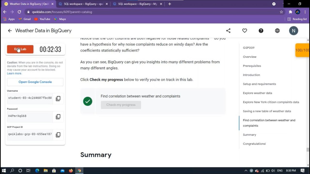 Qwiklab: Weather Data in BigQuery[GSP009]