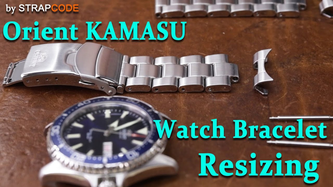 How to Resize a Orient KAMASU Watch Band with Split Pins #strapcode #OrientKamasu #adjustwatchhbands