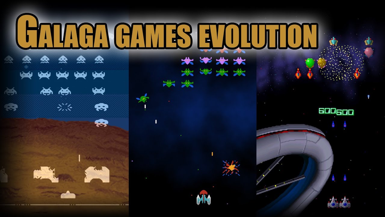 🚀 Эволюция игр Galaga