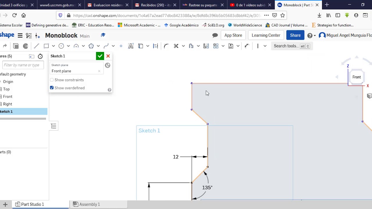 Motor de 4 cilindros parte 1 Onshape