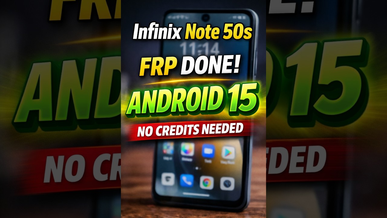 Infinix Note 50s FRP Bypass Android 15 🔓 AMT Tool No Credits