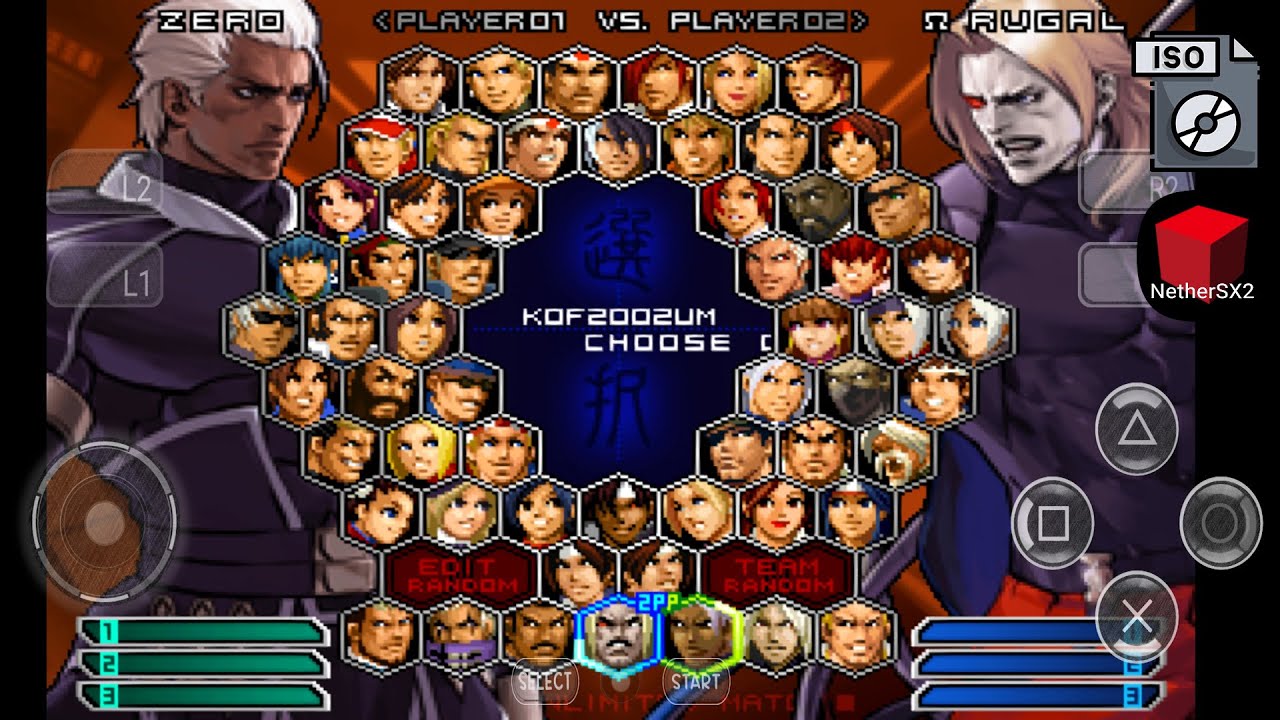 The King of Fighters 2002 Unlimited Match PS2 (Jefes Desbloqueados, Lite Simplificada) Andriod 2024