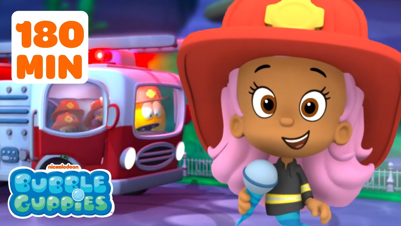 Every RESCUE in the Bubble Guppies! 💥 | 3 Hour Compilation | Nick Jr.