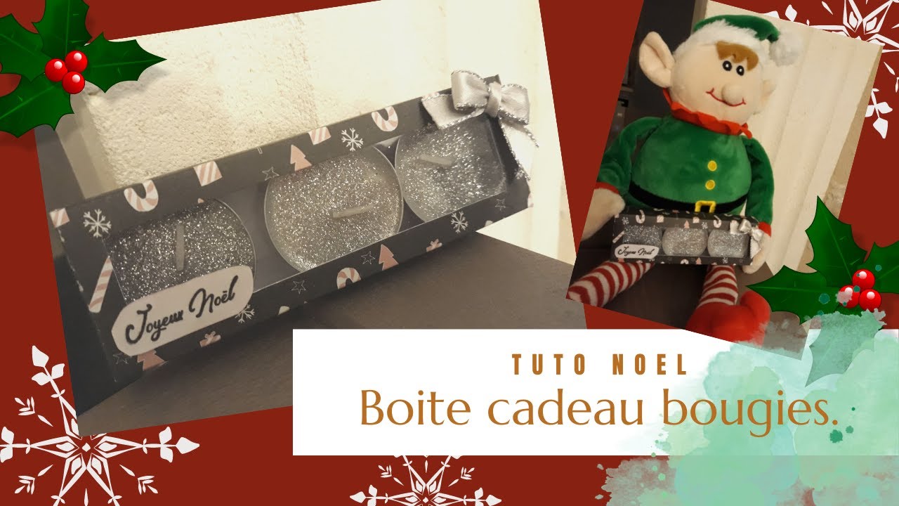 Scrap : tuto Noël - boite cadeau pour bougies avec du matériel ACTION.