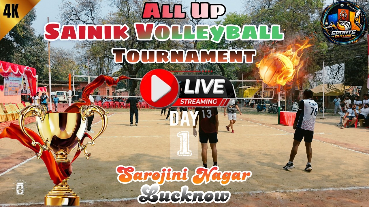 All UP ⚡Sainik  🔥 Volleyball Tournament 🏐 Sarojininagar Lucknow  | @sportsoutline