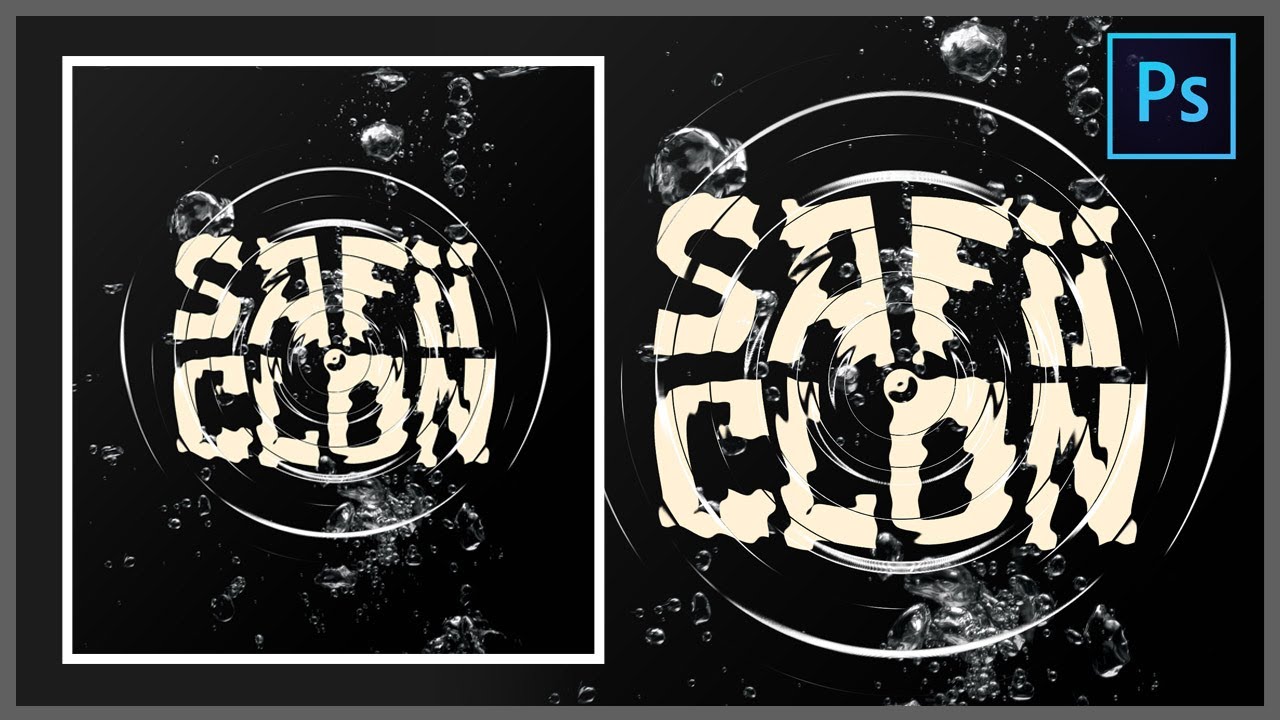 [ Photoshop Tutorial ] How to Make Water Ripple Text Effect in Photoshop