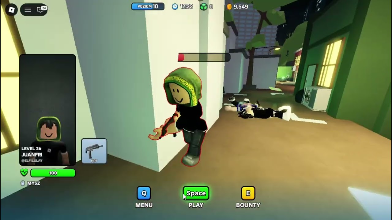 moja pierwsza gra w FPS nA robloksx gdzie Pruóej stadz się lepszy PART 1
